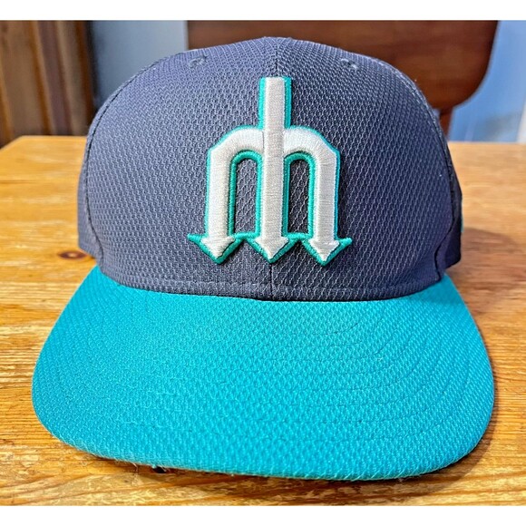 Seattle Mariners New Era Hat Pitchfork Alternate Logo 59Fifty Fitted 7 3/8 MLB - Picture 1 of 8